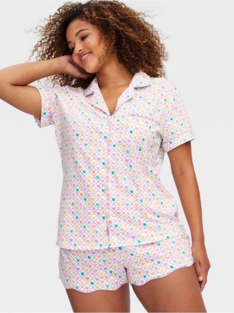 Roller Rabbit heart print matching pajama set